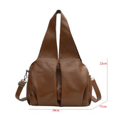 Soft Leather Tote Bag for Women - Large Travel Shoulder Bag