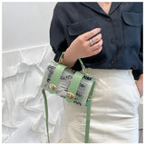 Transparent Female Bag Casual Summer Graffiti Portable Messenger Bag