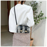 Transparent Female Bag Casual Summer Graffiti Portable Messenger Bag