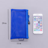 Transparent Mesh Pencil Case Office Student Pencil Cases Nylon Pencil Cases