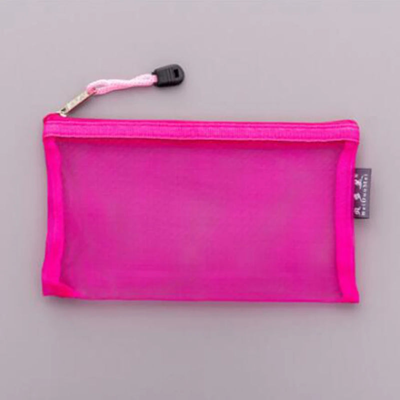 Transparent Mesh Pencil Case Office Student Pencil Cases Nylon Pencil Cases