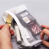 Transparent Mesh Pencil Case Office Student Pencil Cases Nylon Pencil Cases