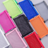 Transparent Mesh Pencil Case Office Student Pencil Cases Nylon Pencil Cases