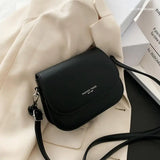 Solid Flap Shoulder Bag Lady Small Women's Handbags