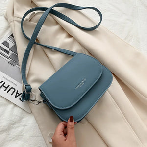 Solid Wild Flap Shoulder Bag Lady Small Crossbody Bag
