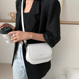 Solid Wild Flap Shoulder Bag Lady Small Crossbody Bag