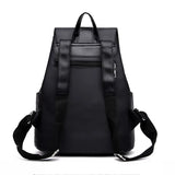 Trendy Solid Nylon Women's Backpack - Large Capacity School Bag