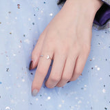 Silver Mermaid Tail Cuff Ring with Sea Whale Fish Tail Bague