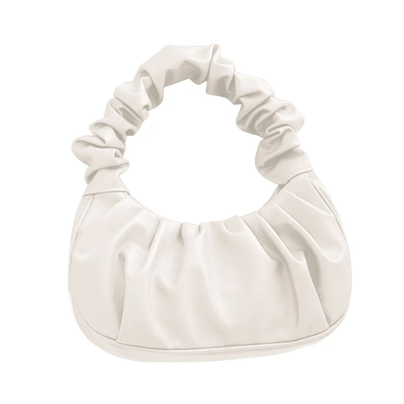 Pleated Cloud Bag Handbag for Graduation
