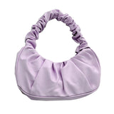 Pleated Cloud Bag Handbag for Graduation
