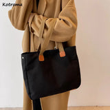 Canvas Shoulder Bag Women Large Capacity Tote Environmental Grocery Shopping