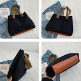 Canvas Shoulder Bag Women Large Capacity Tote Environmental Grocery Shopping