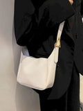 Vintage Pu Leather Bucket Handbag Totes for Women