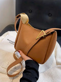 Vintage Pu Leather Bucket Handbag Totes for Women