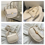 Vintage Leather Crossbody Saddle Bag for Women