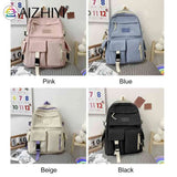 Women Backpack Contrast Backpacks Travel Rucksack Bag for Student Girl