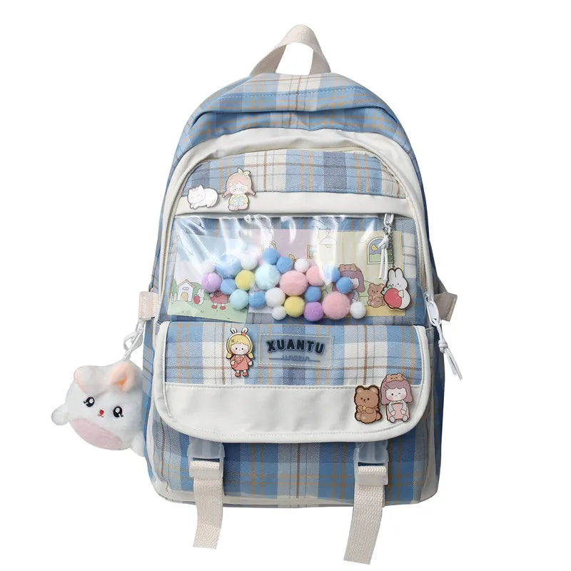 Women College Student Schoolbag Waterproof Teenage Girls Bag Female Travel