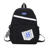 Nylon School Backpack Women Student Large Capacity Bookbag