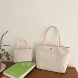 Solid Small Tote Handbags for Women Portable Travel P