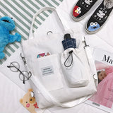 Japanese Literary Shoulder Bag Canvas Handbag
