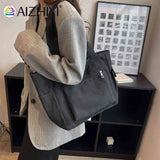 Women Shoulder Bag Canvas Ladies Handbags Zipper Travel Work Daily Life