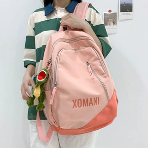 Harajuku Small Backpacks Waterproof Nylon School Bags Ladies