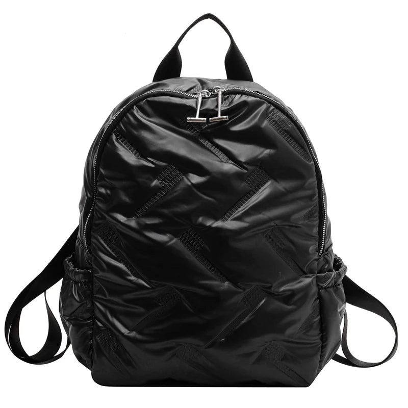 Solid Female Bagpack Travel Rucksack Large Capacity Ladies Backpacks