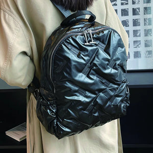 Solid Female Bagpack Travel Rucksack Large Capacity Ladies Backpacks