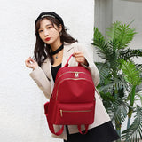 Teen Girls Large Capacity Backpack Casual Ladies Bagpack Anti Theft Travel