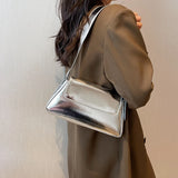 Women's Solid PU Leather Shoulder Bag Chain Handbag Armpit Purse 6Color
