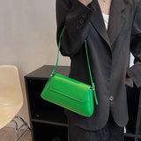 Women's Solid PU Leather Shoulder Bag Chain Handbag Armpit Purse 6Color
