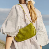 Zipper PU Underarm bags Women's Soft-Faced Handbag