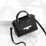 Sequin PU Crossbody Shoulder Bag Women