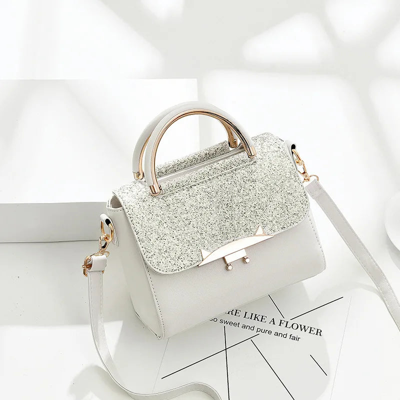 Sequin PU Crossbody Shoulder Bag Women