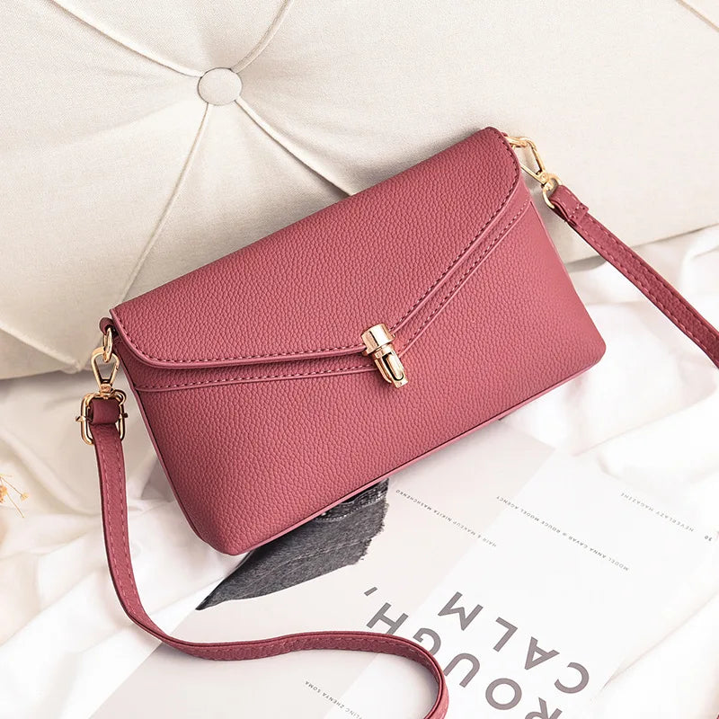 Versatile One-shoulder Handbag Women's Autumn High-quality Pu Messenger Bag