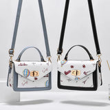 Summer Print Small Square Bag Messenger Handbag