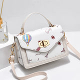 Summer Print Small Square Bag Messenger Handbag