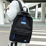 Versatile Campus Backpack Solid Color School Backpack