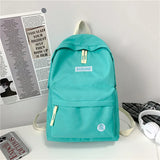Versatile Campus Backpack Solid Color School Backpack