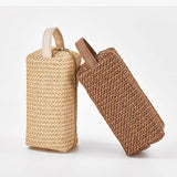 Straw Cosmetic Storage Bag Large Capacity Portable Wash Bag Organizer