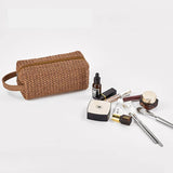 Straw Cosmetic Storage Bag Large Capacity Portable Wash Bag Organizer