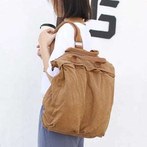 Retro Large-Capacity Canvas Handbag Shoulder Bag