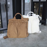 Retro Large-Capacity Canvas Handbag Shoulder Bag