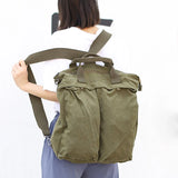 Retro Large-Capacity Canvas Handbag Shoulder Bag