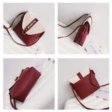 Women's PU Shoulder Bag Durable Large Capacity Messenger Bag