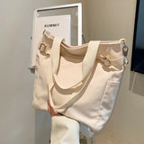 Canvas Shopper Bag Handbag High Capacity Tote Bag for Women
