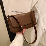 Solid Shoulder Crossbody Bag Women's Handbag Travel Underarm Bags