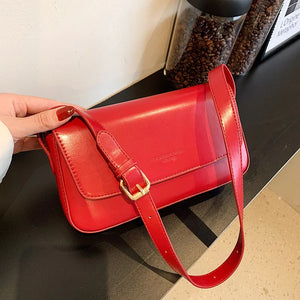 Solid Shoulder Crossbody Bag Women's Handbag Travel Underarm Bags
