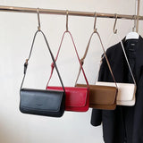 Solid Shoulder Crossbody Bag Women's Handbag Travel Underarm Bags