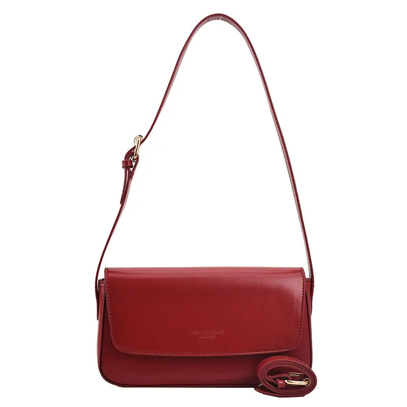 Solid Shoulder Crossbody Bag Women's Handbag Travel Underarm Bags